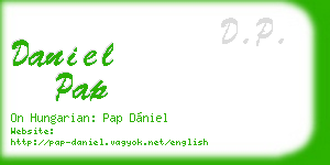 daniel pap business card