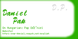 daniel pap business card